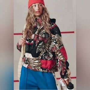 Free People Movement Wild and FreePrinted Fleece Pullover Wildflower NWT